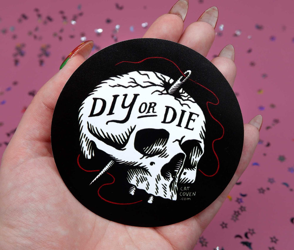 DIY or Die Waterproof Sticker – UV & Heat Resistant, 3.5"