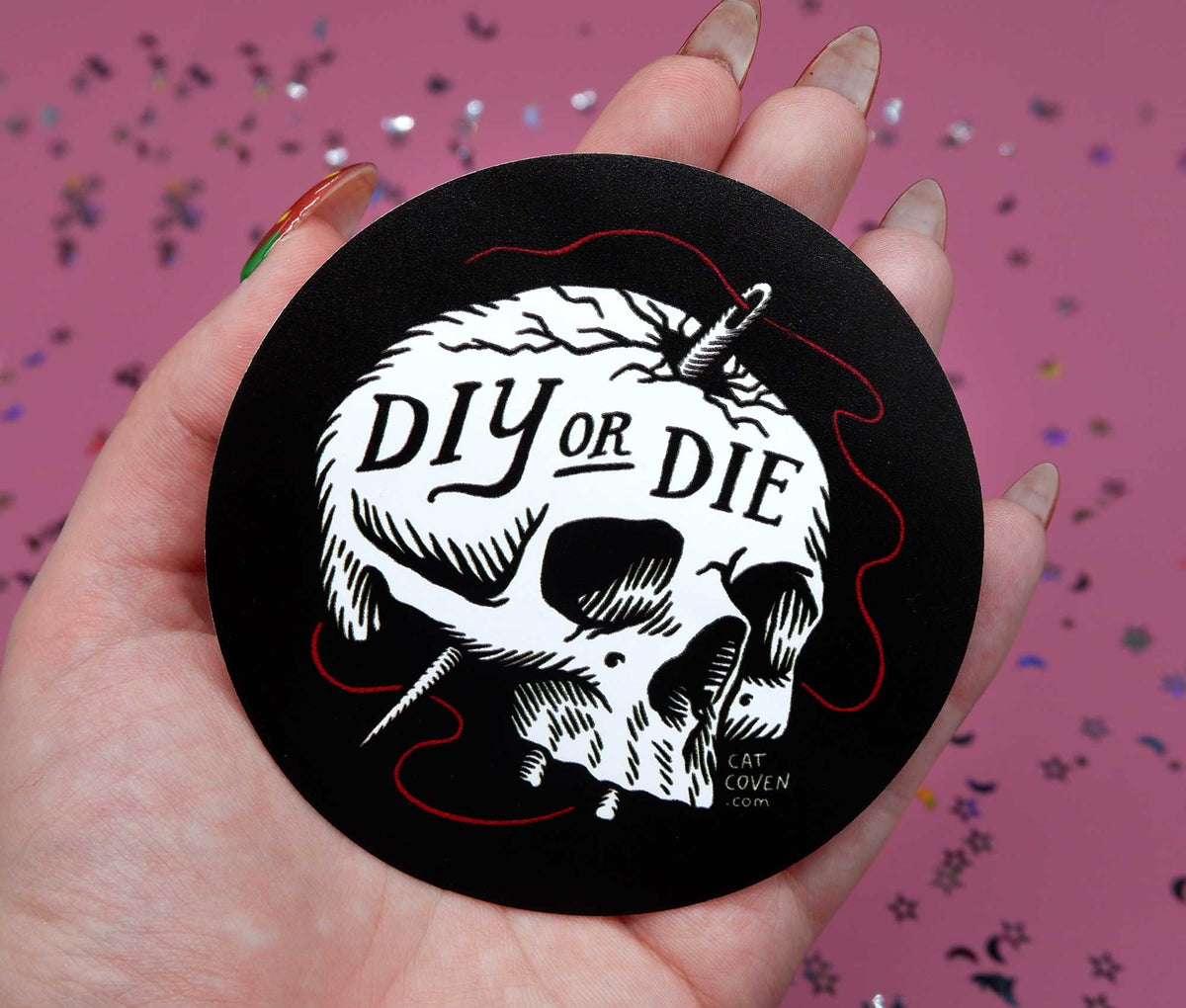 DIY or Die Waterproof Sticker – UV & Heat Resistant, 3.5"