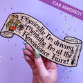Renaissance Faire Car Magnet – Weatherproof, Made in USA
