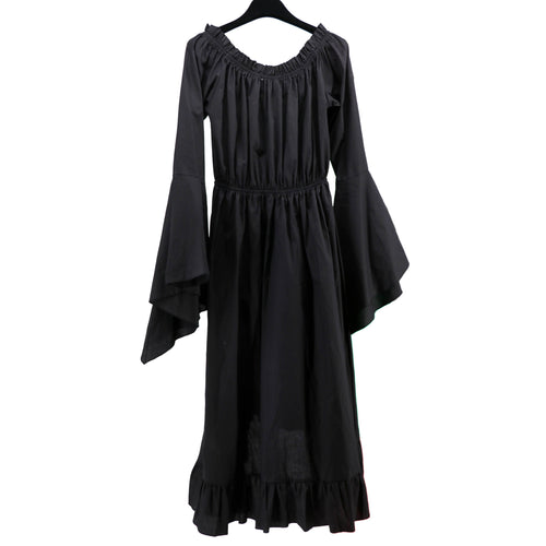Black Bell Sleeve Chemise Dress – Witchy Cottagecore