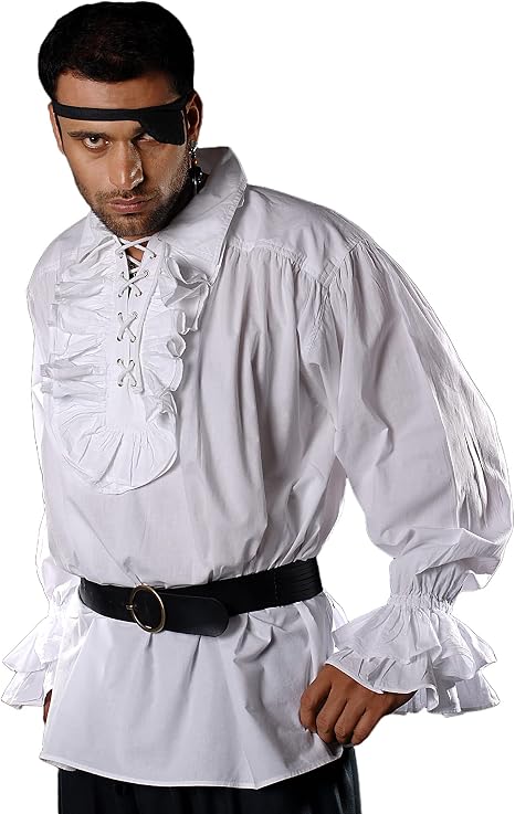 Medieval Poet's Captain Charles Vane Cosplay Costume Pirate Shirt