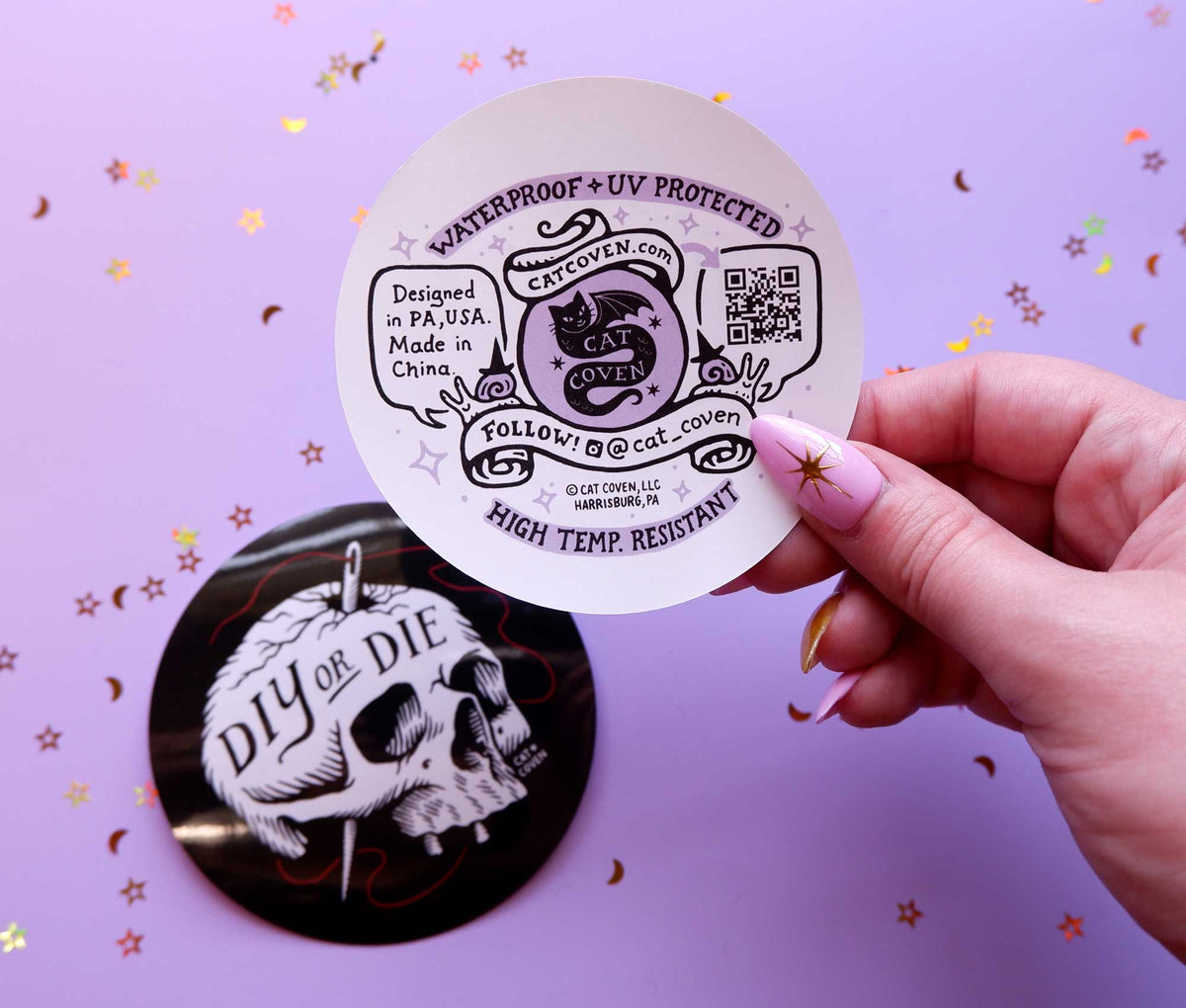 DIY or Die Waterproof Sticker – UV & Heat Resistant, 3.5"