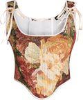 Renaissance Floral Overbust Boned Bustier Bodice