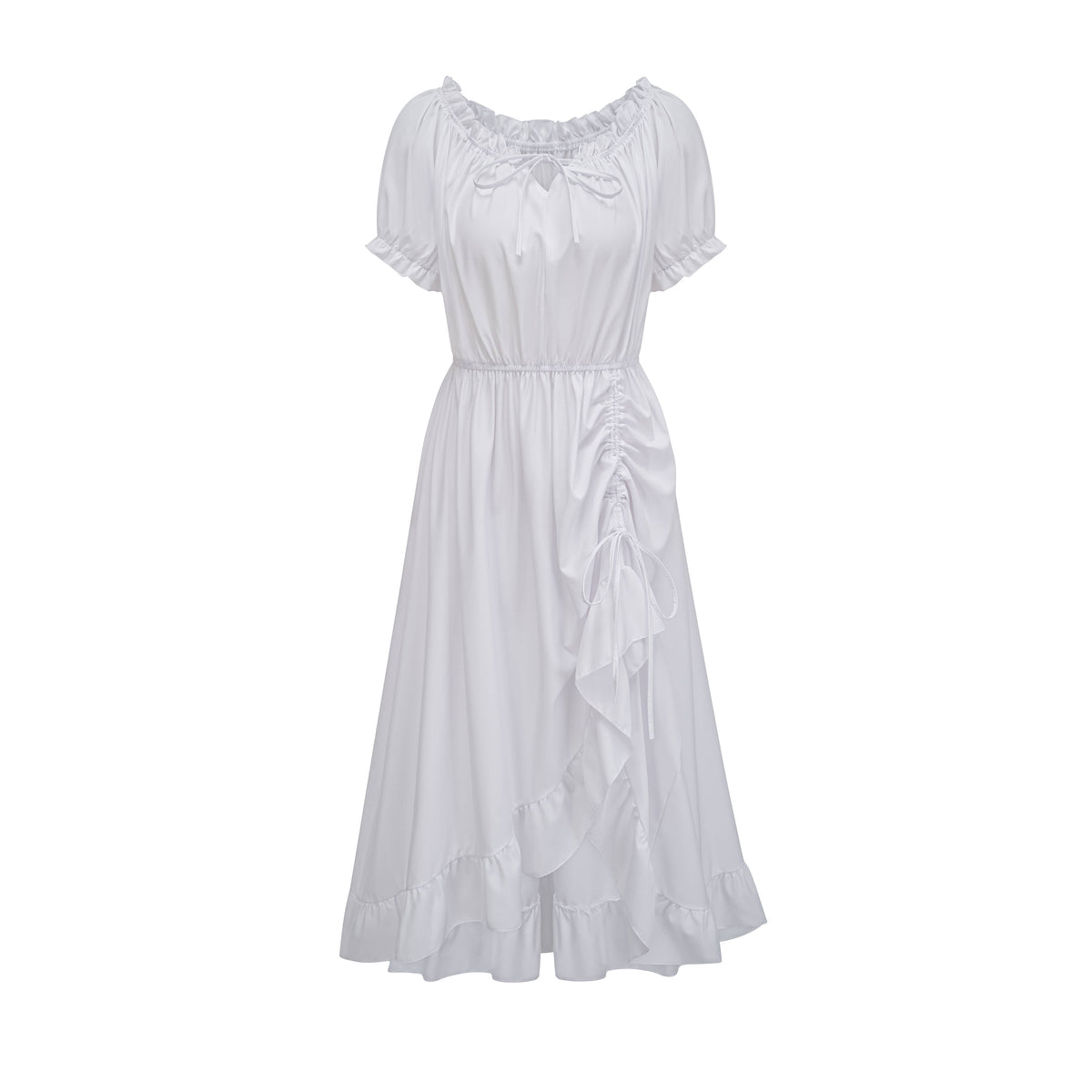 Ruched Cotton Chemise Dress – Renaissance & Faire Ready