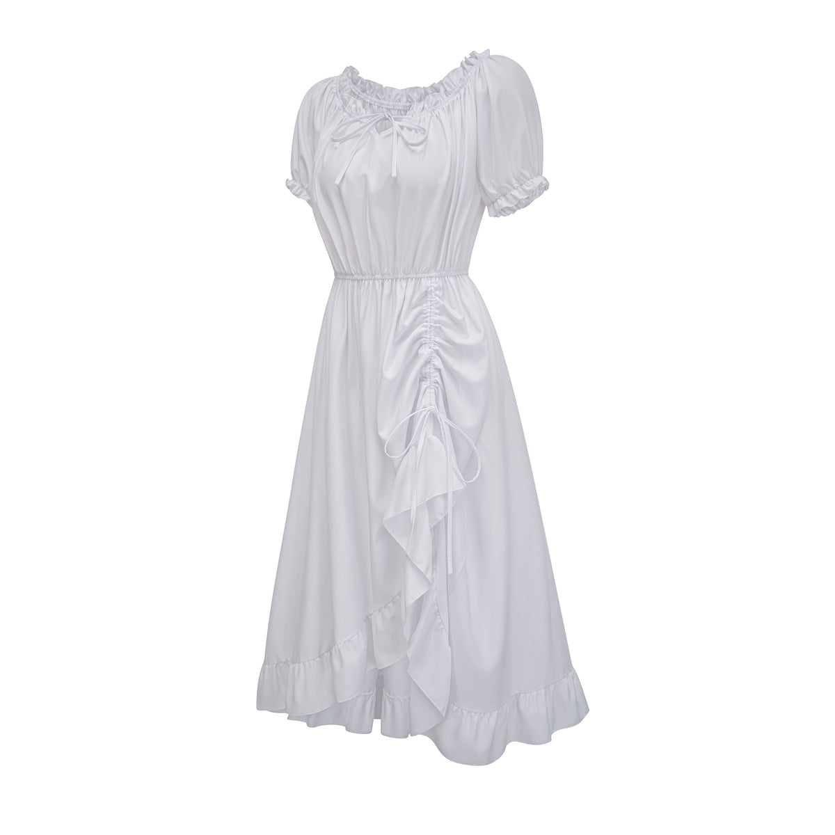 Ruched Cotton Chemise Dress – Renaissance & Faire Ready