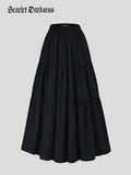 Renaissance Elastic Waist Swing Skirt with Pockets